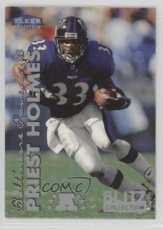 1999 Fleer Tradition Blitz Collection Priest Holmes #74BC - Image 1 of 2