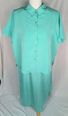 Juego de Vestido Roaman's 2 Piezas, Talla 20W Vestido Verde Menta Sin Mangas Sobre Chaqueta S/S Foto 1 de 4
