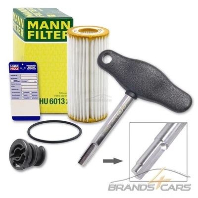 MANN ÖLFILTER SET FÜR AUDI A3 A4 A6 SEAT LEON SKODA VW GOLF PASSAT TIGUAN TOURAN - Bild 1 von 4