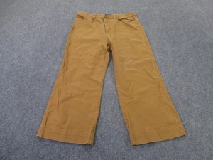 Pendleton Pants Men 12 Brown Canvas Chino Wide Leg Straight Outdoor Work Classic - Picture 1 of 11