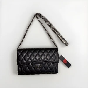 Ustyle Nuovo Con Etichette Nero Cuscino Quiletted The Blow Bag Con Cinghia Catena - Foto 1 di 4