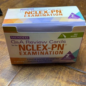 Saunders Q&A Review Cards for the NCLEX-PN Exam 2nd Ed Flashcards Elsevier Prep - Picture 1 of 12
