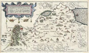 1590 Adrichem Map of the Naphtali Tribe, Israel (Golan Heights, Sea of Galilee) - Picture 1 of 1