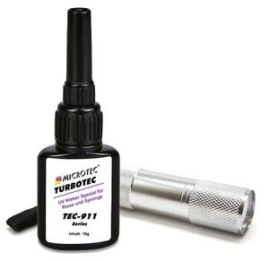 Adesivo UV liquido sottile Microtec | 10g | con lampada UV | per crepe e salti  - Foto 1 di 3