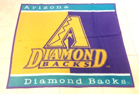 Arizona Diamondbacks VTG 90s Biederlack Logo Blanket Plush Acrylic 54x46 Cover