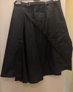 Max Mara Black Asymmetry Skirt, NWT, Size 12, Made In Italy, MRSP 640 - Picture 1 of 6