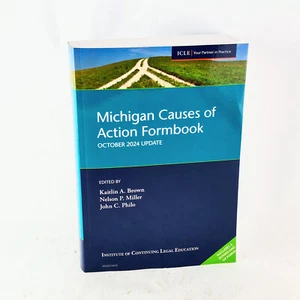 2024 ICLE Michigan Causes of Action Formbook Second Edition October Update Book - Photo 1/3
