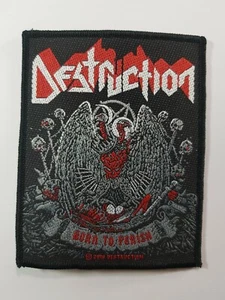DESTRUCTION BORN TO PERISH WOVEN PATCH - Picture 1 of 1