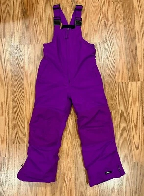 Babero de nieve púrpura con aislamiento impermeable Lands' End Squall talla 4 juvenil Foto 1 de 4