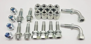 Re-usable Hydraulic Hose Fitting/Insert Female BSP Repair Kit 24 Pce 3/4 1 wire - Picture 1 of 1