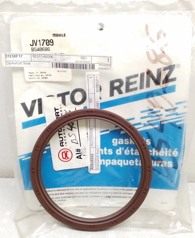 Sello de cojinete principal del motor JV1709 Victor Reinz envío gratuito BS40686 Foto 1 de 3