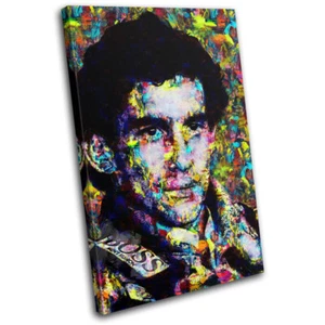 Ayrton Senna Pop Iconic Celebrities SINGLE CANVAS WALL ART Picture Print - Picture 1 of 1