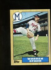 2012 Topps 1987 Mini Warren Spahn TM-93 Braves HOF Insert