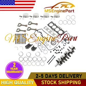 For Hyundai KIA 2.4L Engine Overhaul Rebuild Kit & Crankshaft & 4X Con Rods G4KE - Picture 1 of 19
