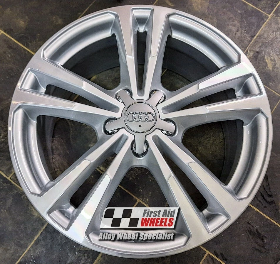 AUDI A3 8V 1X 18" GENUINE 5 TWIN SPOKE DIAMOND CUT 7.5J ALLOY WHEEL S245DCS - Image 1 of 1