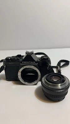 Cuerpo de cámara fotográfica Pentax MV 35 mm SLR negro medidor funciona montaje K vintage V21 Foto 1 de 4