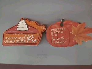 Ashland Lot 2Herloom Harvest Tabletop Décor Pumpkin Spice Is My FavoriteA88uhl - Picture 1 of 8