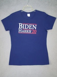 Vintage? Biden Harris Adult Large T-Shirt Blue Graphic Round Neck Women's T L - Picture 1 of 9