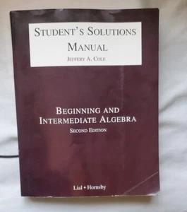 Student's Solution Manual: Beginning and Intermediate Algebra (Second Edition) - Picture 1 of 2