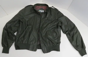 Vintage 1980's Members Only Mens Racer Jacket Coat Green L LG 44 Measures 25 1/2 - Picture 1 of 10