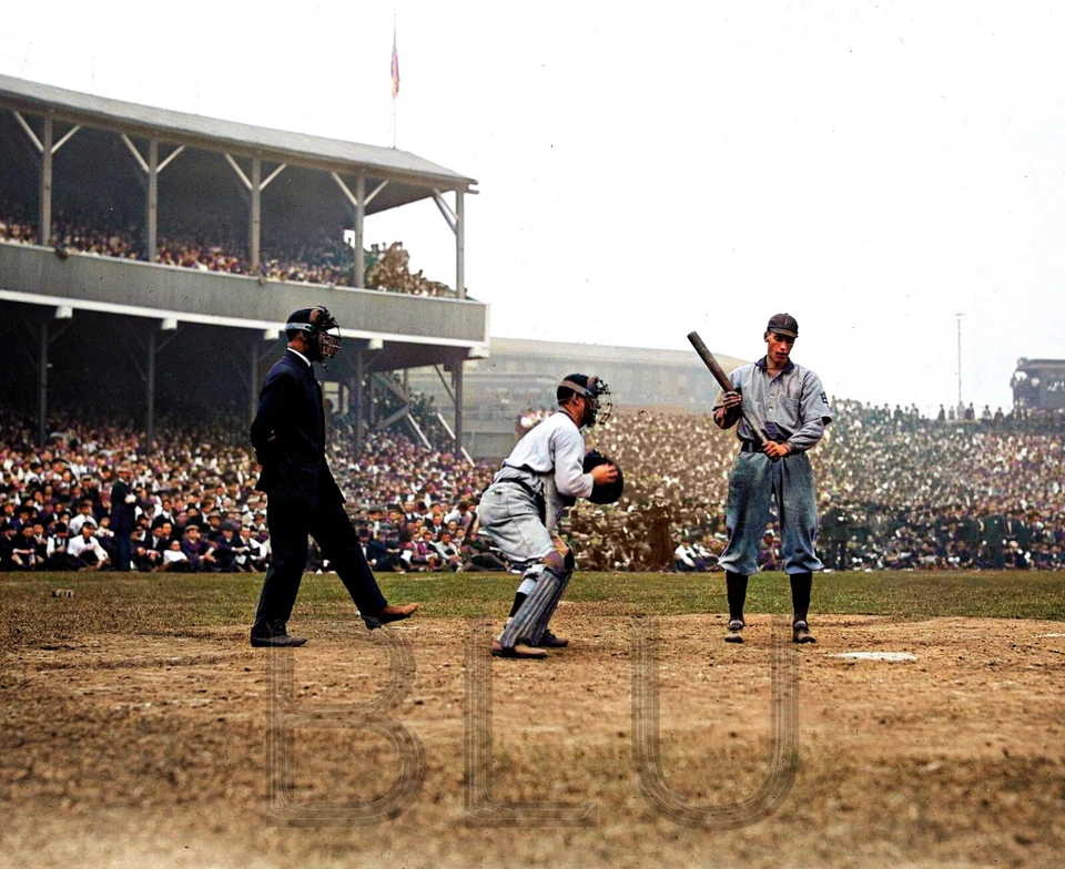 1908 New York vs. Pittsburgh juego de béisbol 11 x 14" impresión fotográfica Foto 1 de 1