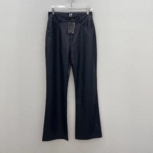 Pantalones Alp n Rock ANR+ Claren negros de imitación de cuero para mujer talla pequeña NUEVO - Imagen 1 de 5