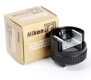 NIKON AS-4 Flash Unit Gun Coupler For Nikon F3 Boxed Mint No.0373