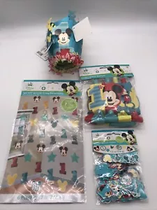 Mickey Mouse First Birthday Party Suppy Lot - Picture 1 of 7