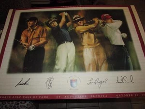 RARE WORLD GOLF VILLAGE 2002 & 2003 LIMITED EDITION INDUCTION POSTERS - Picture 1 of 1