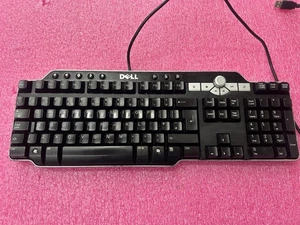 Dell SK-8135 Keyboard Black Multimedia Wired 2x USB Port for PC UK Layout - Picture 1 of 9