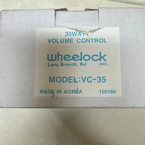 Wheelock 35 Watt volume control MODEL: VC-35         of5  - Picture 1 of 3