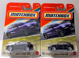 🔥Matchbox Porsche Cayenne Turbo 19/125 2 Stück Lila NEU!🔥 19/125 - Bild 1 von 6