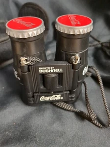 Vintage 1997 Bushnell Coca-Cola Bottle Shaped Binoculars 8X21 In Original Box - Picture 1 of 9