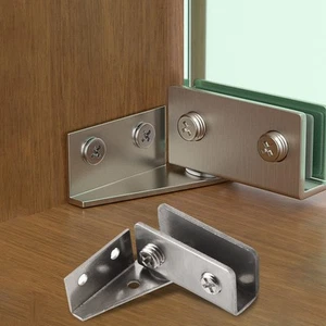 Easy Install Adjustable Glass Hinges 2PCS for Showcases and Containers - Picture 1 of 29