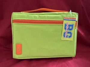 Canvas Bible Cover Neon Green With Fish Label By Bible Gear  XL - #4035530 - Picture 1 of 4