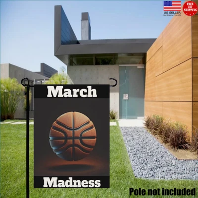 Banderas de cueva March Madness Man jardín patio bandera dormitorio EE. UU. nueva bandera de EE. UU. 12,5x18 Foto 1 de 4