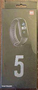 NIB M5 Bluetooth Wireless Connection Smart Wristband Bracelet Watch Black - Zdjęcie 1 z 1