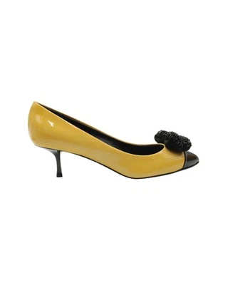 Preloved Giuseppe Zanotti Vintage Yellow Patent Leather Heels Women Pumps Foto 1 de 4