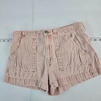 Bermuda de veludo American Eagle tamanho 6 rosa super stretch 6233 - Imagem 1 de 4