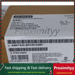 New Siemens 6GK7243-5DX30-0XE0 communications CM 1243-5 6GK7 243-5DX30-0XE0 - Bild 1 von 2