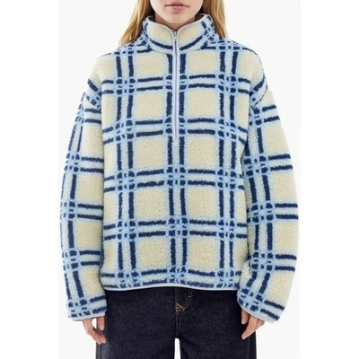 Chaqueta polar BDG Urban Outfitters con cremallera de cuarto de piel sintética de gran tamaño mediana nueva con etiquetas Foto 1 de 4