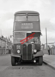 B&W Bus / Reisebus Negativ (6x4cm) (19/5-B20) PUA672 L.C.T672 @ Bury 28. Juni 1970 - Bild 1 von 1