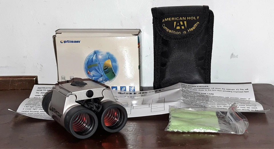 Optisan Gemini II X-2 binoculars  8 x 21 Field 7.3° 128 M / 1000 M  NEW IN BOX - Image 1 of 4