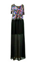 River Island Sequin Embellished Maxi Black Dress Size 10 Uk Rrp 65 Cr099 Aa 03