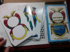 1 mazzo di carte napoletane giganti playing cards 18x10 cm scopone briscola