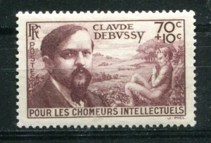 FRANCE 1939, MUSIC COMPOSER CLAUDE DEBUSSY, Scott B87, MNH - Picture 1 of 1