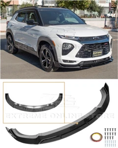 For 21-23 Trailblazer RS | EOS Track Style GLOSSY BLACK Front Lip Splitter - Picture 1 of 12