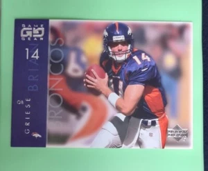2001 UPPER DECK GAME GEAR - #25 BRIAN GRIESE DENVER BRONCOS - Picture 1 of 2