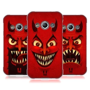 HEAD CASE DESIGNS DEVILISH FACES SOFT GEL CASE FOR SAMSUNG PHONES 4 - Picture 1 of 10