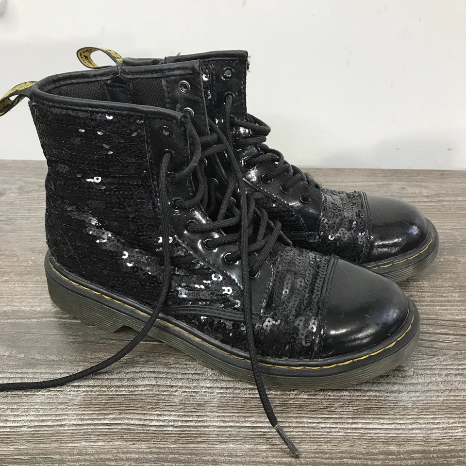 Edición limitada Botas DR. MARTENS '1460 Pooch Seqn' negras con cremallera UK 4 US 5M Foto 1 de 4